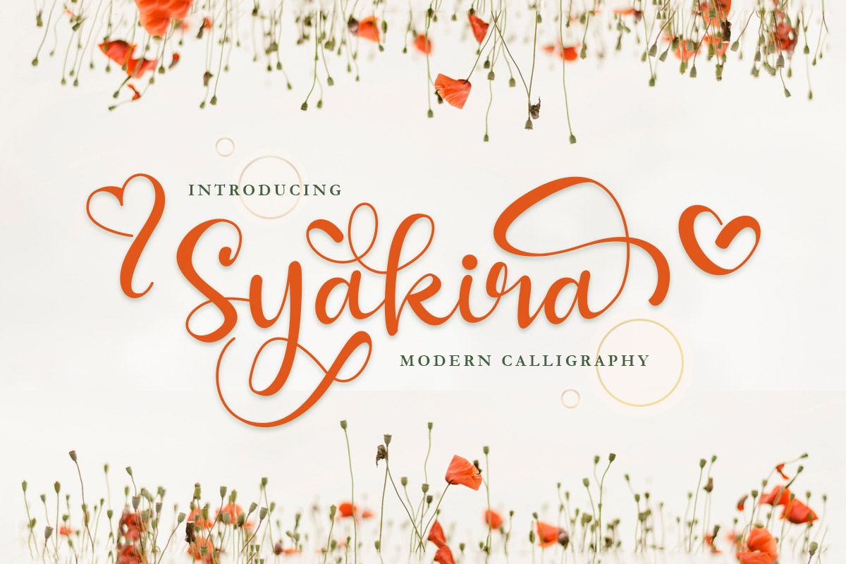Free Syakira Calligraphy Font