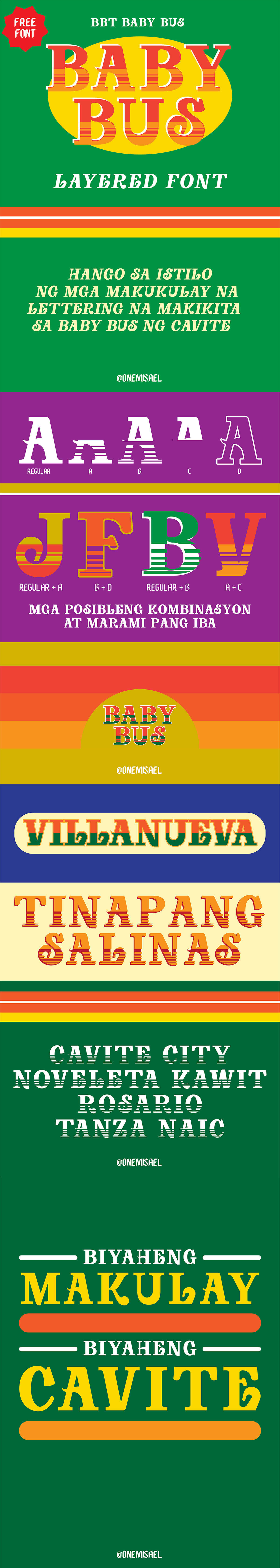 Free Baby Bus Slab Serif Font Family