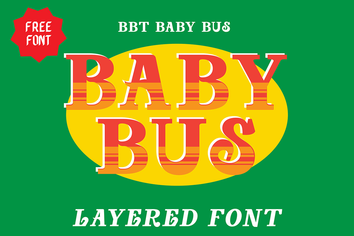 Baby Bus Slab Serif Font Family