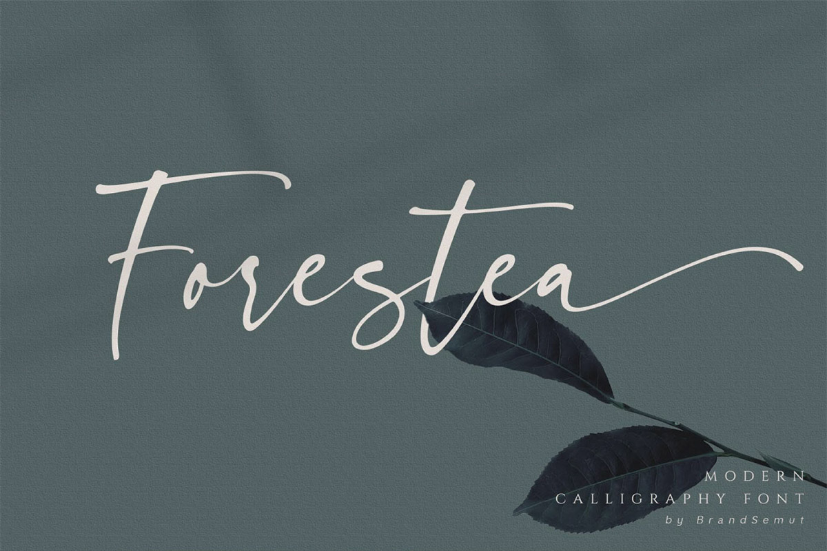 Free Forestea Calligraphy Font