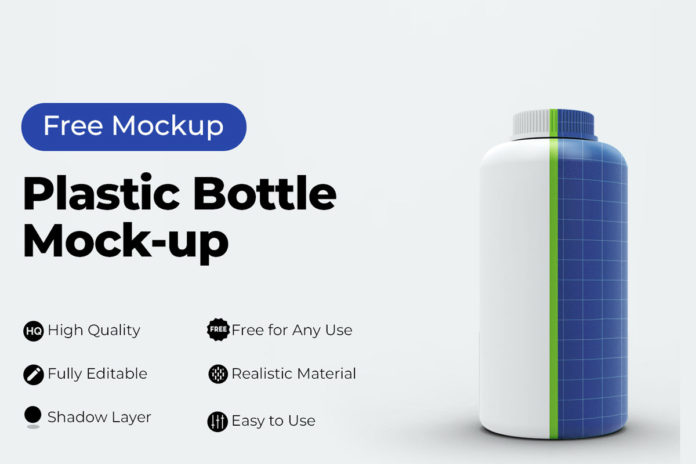 Free Plastic Bottle Mockup