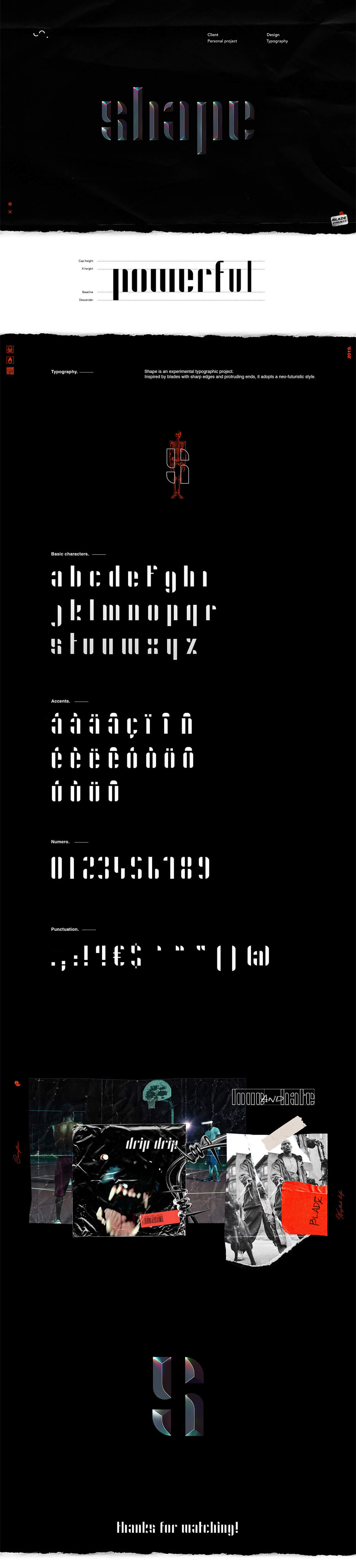 Free Shape Neo Futurism Typeface