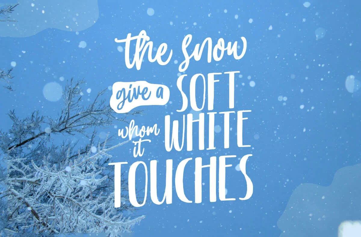 Happy Snowy Display Font Family Preview 4