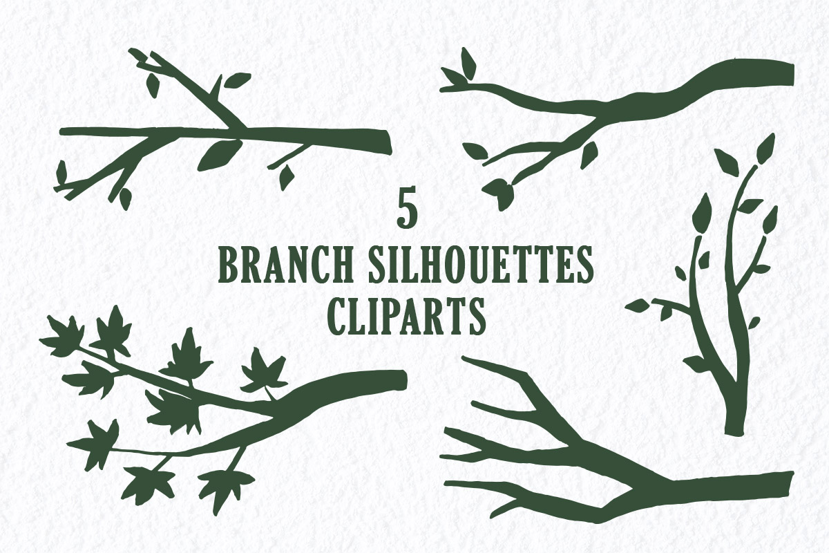 Free Branch Silhouettes Handmade Cliparts