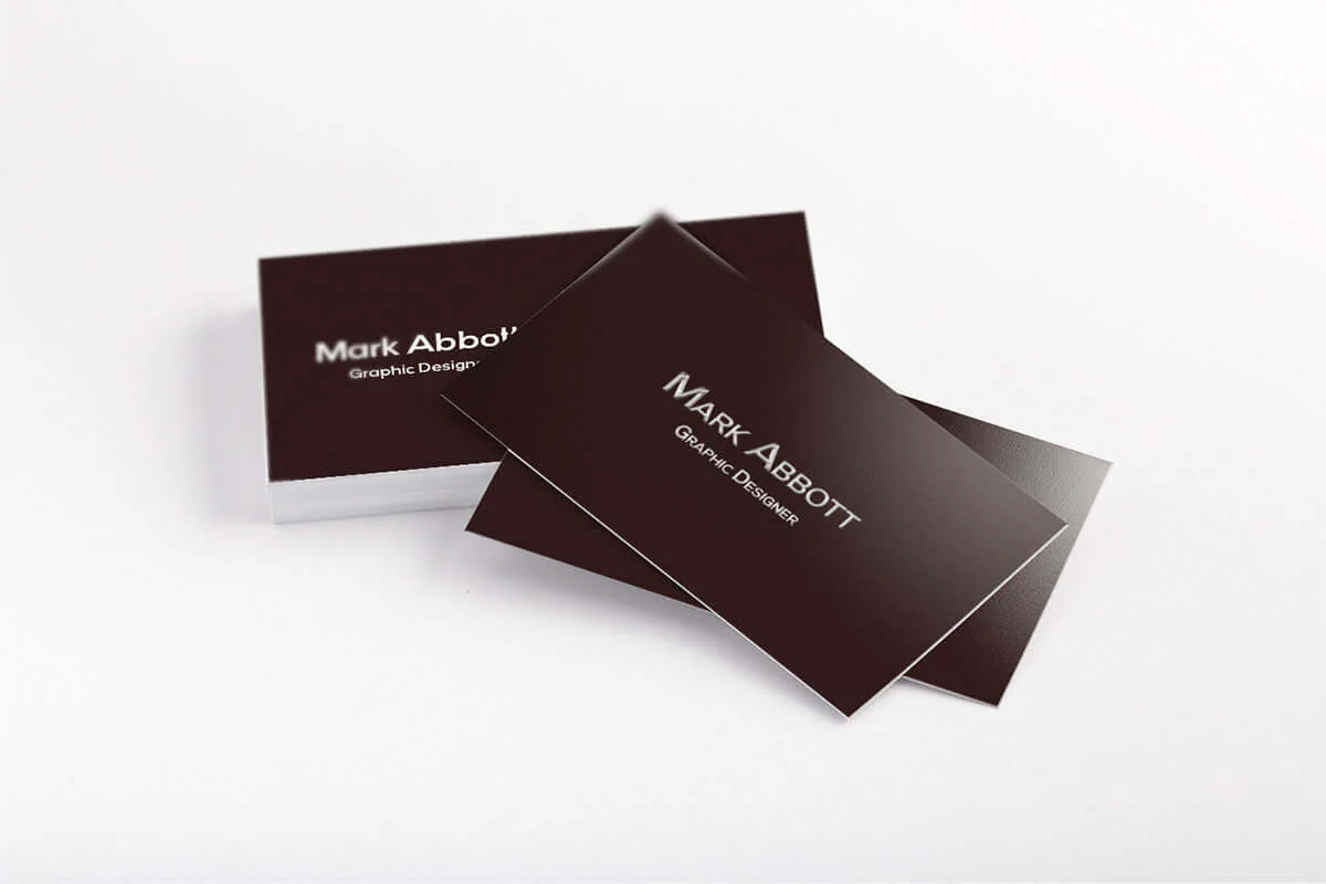 Chocolaty Red Business Card Template Preview 1