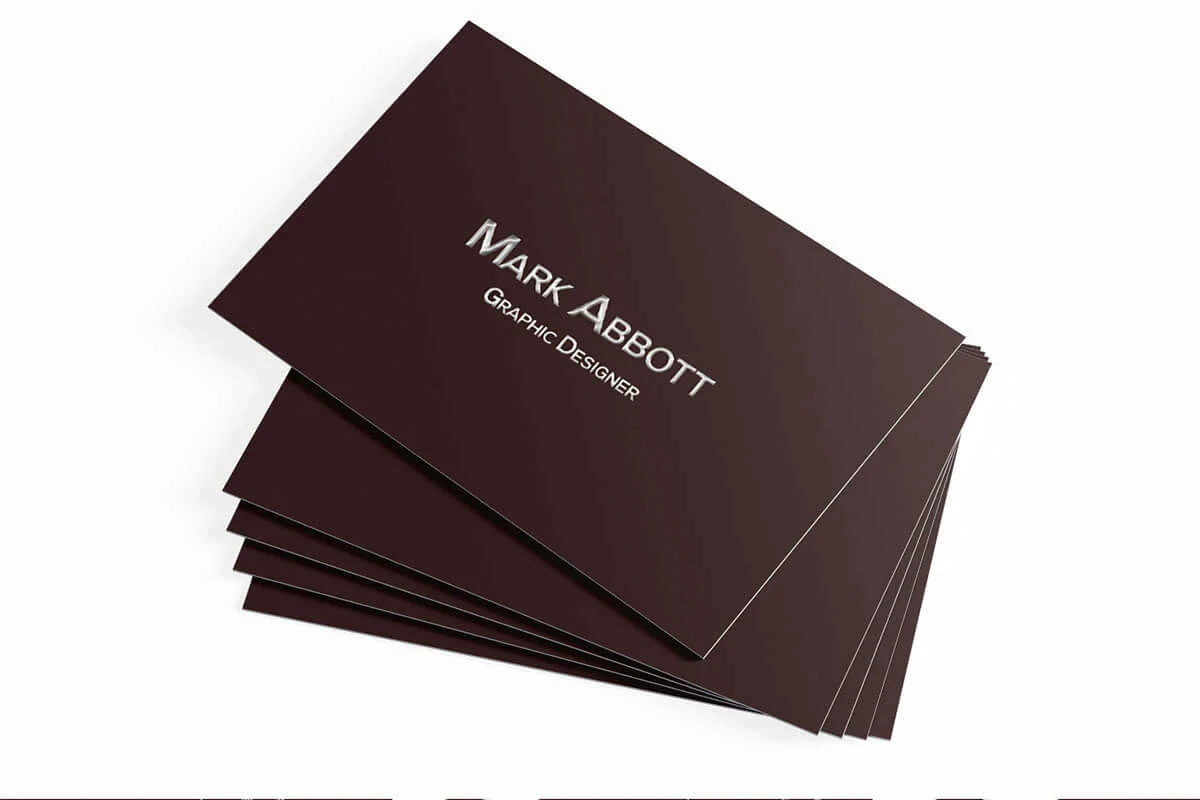 Chocolaty Red Business Card Template Preview 2