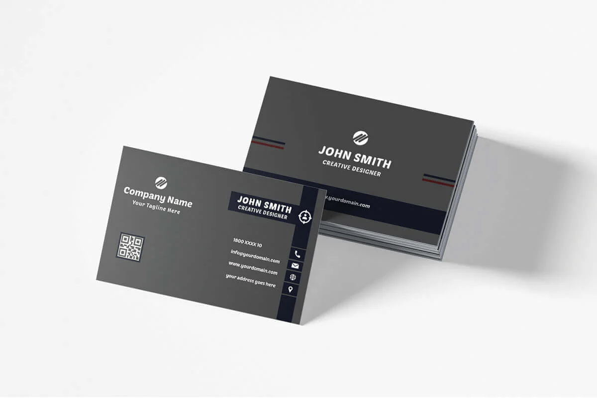 Dark Creative Business Card Template Preview 2