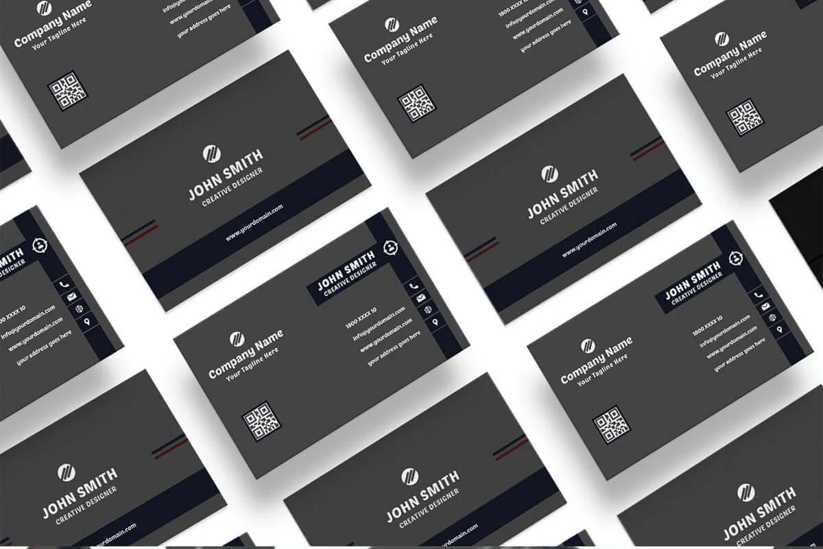 Dark Creative Business Card Template Preview 3