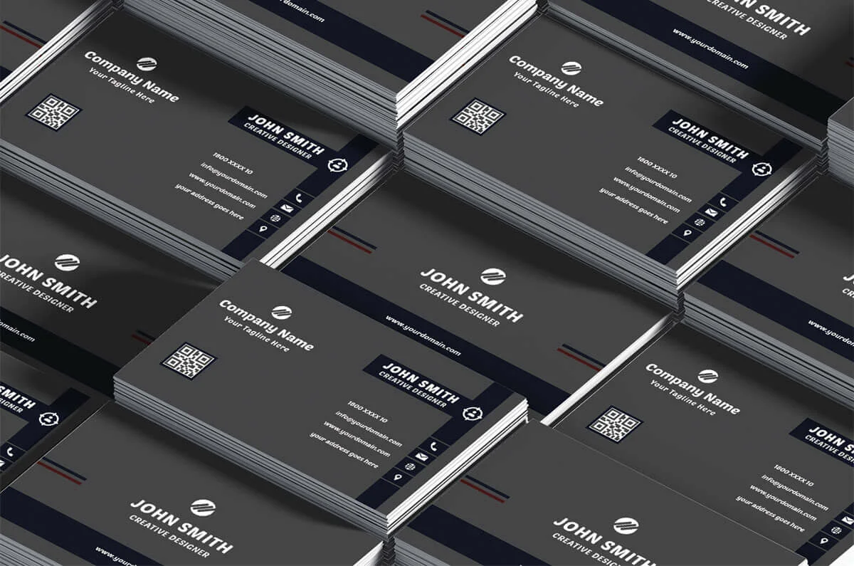 Dark Creative Business Card Template Preview 4