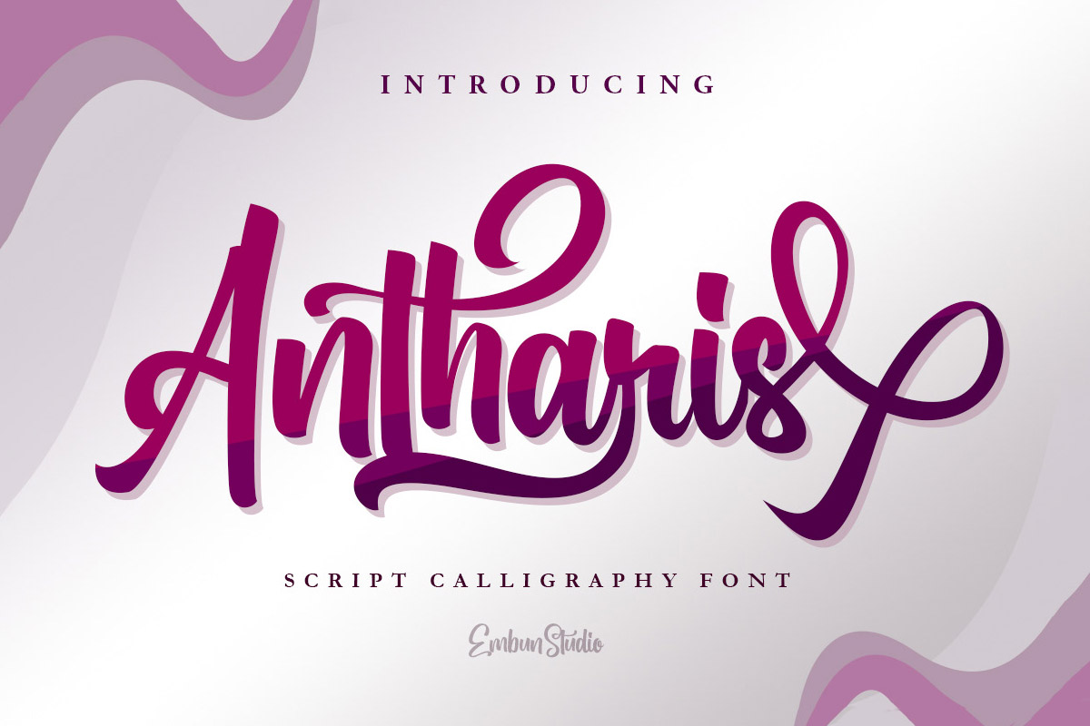 Free Antharis Script Font