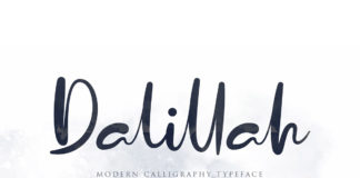Free Dalillah Script Font