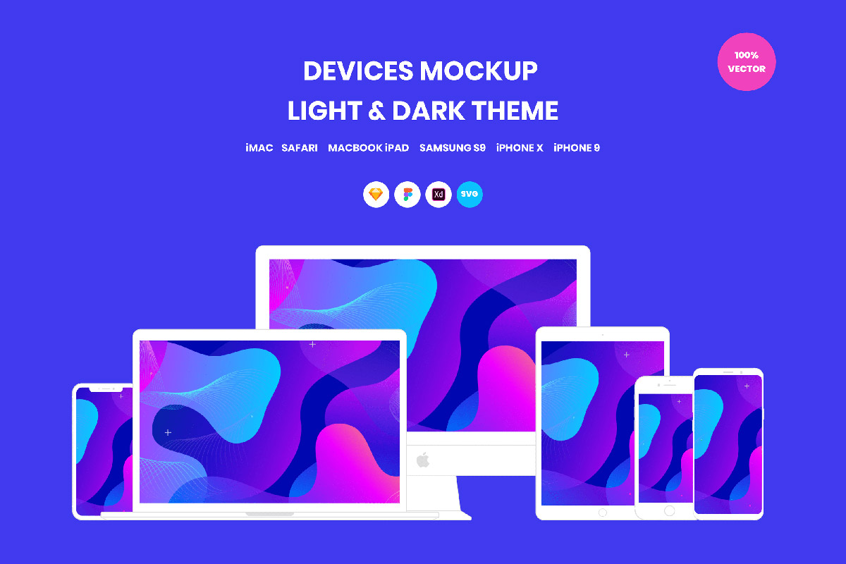 Free Devices Vector Mockup Pack