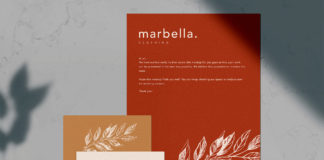 Free Marbella Stationery Mockup Template