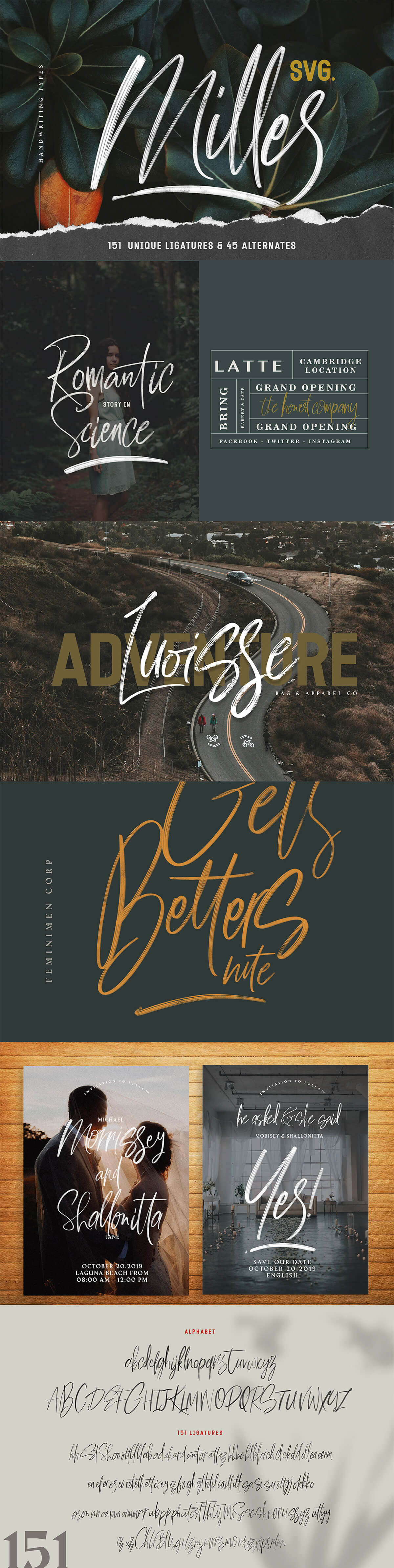 Free Milles Calligraphy Font