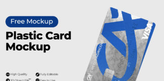 Free Plastic Card Mockup