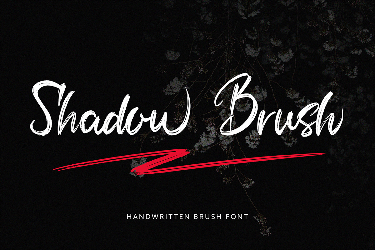 Free Shadow Brush Font