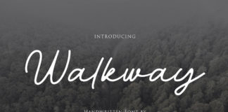 Free Walkway Handwriten Font