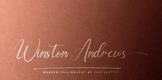 Free Winston Andrews Script Font