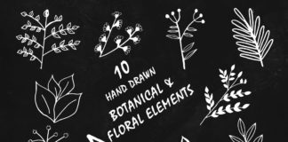 Free Handmade Botanical & Floral Elements