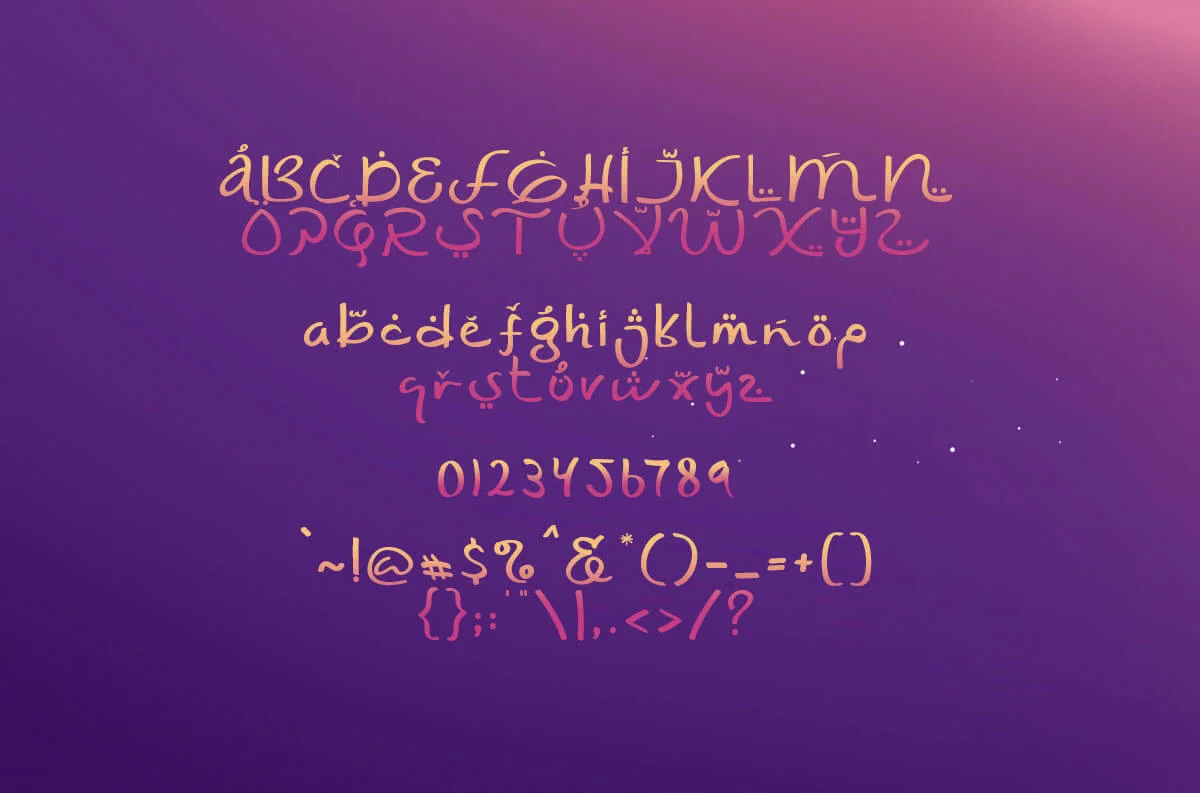 Shaumy Display Font Preview 2