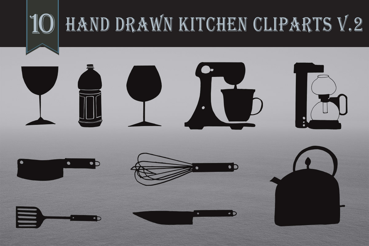 Free Handmade Kitchen Cliparts V2