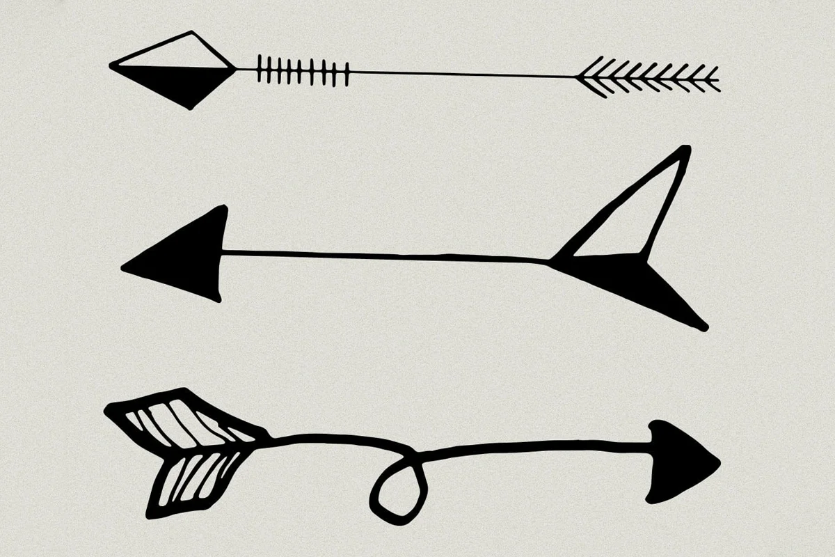 Handmade Arrows Clipart V1 Preview 2