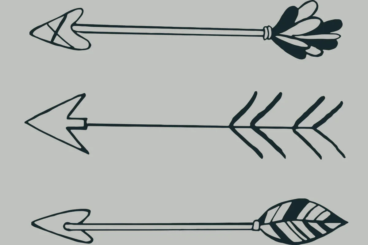 Handmade Arrows Cliparts V2 Preview 2