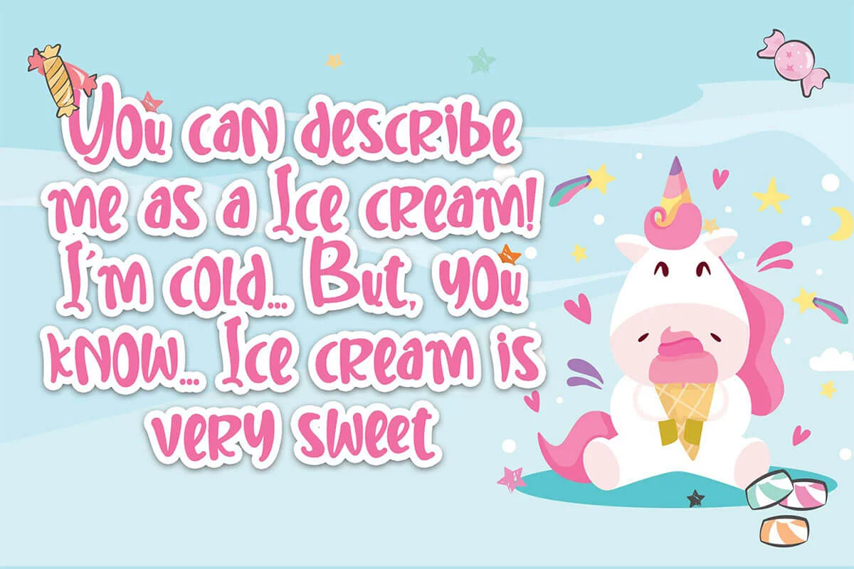 Sweet Unicorn Display Font Preview 1