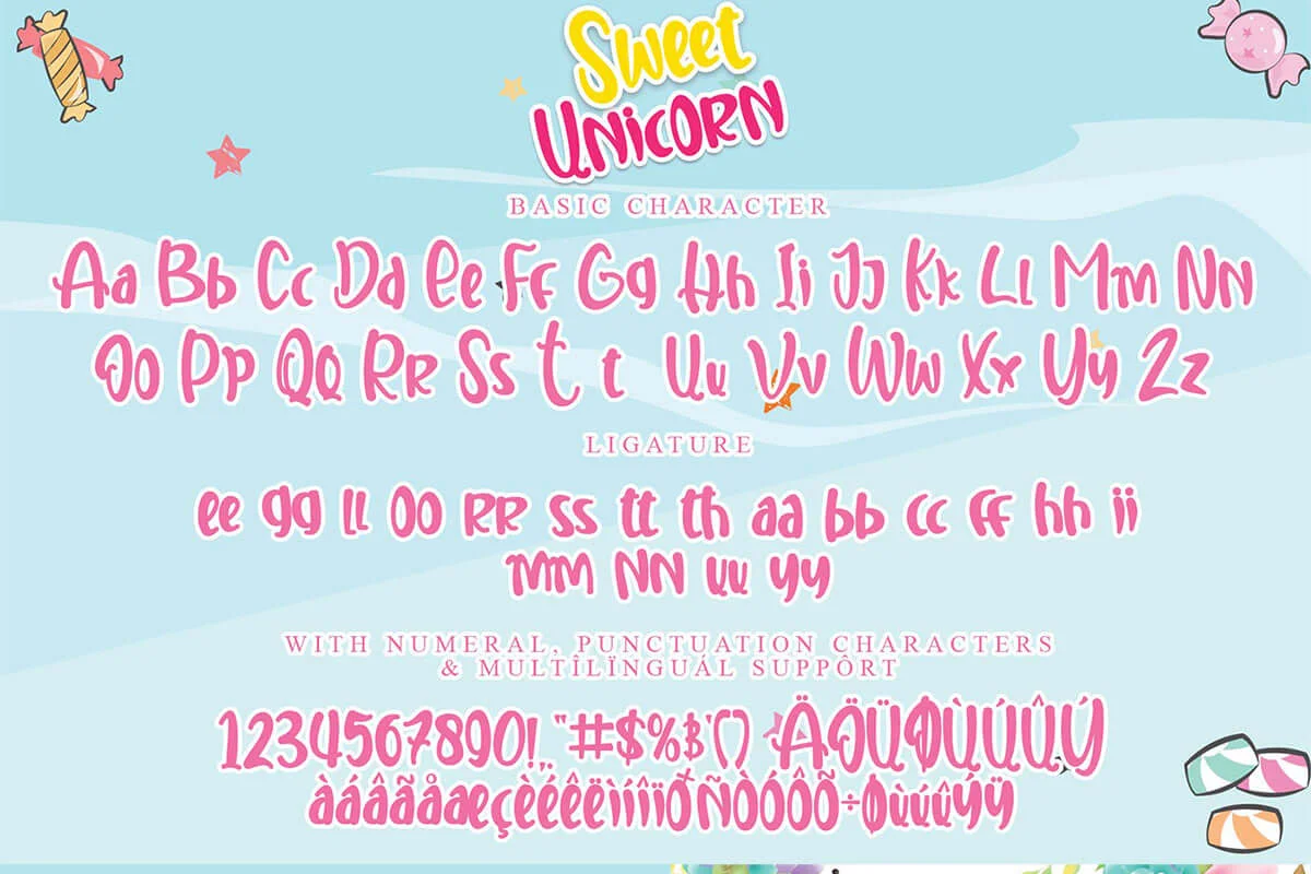 Sweet Unicorn Display Font Preview 4
