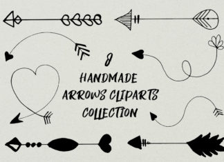 Free Handmade Arrows Cliparts Collection