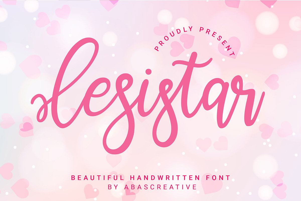 Free Lesistar Calligraphy Font