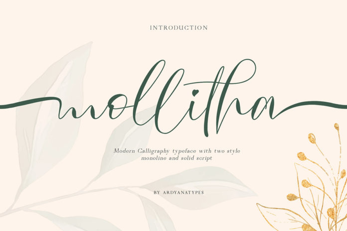 Free Mollitha Calligraphy Font