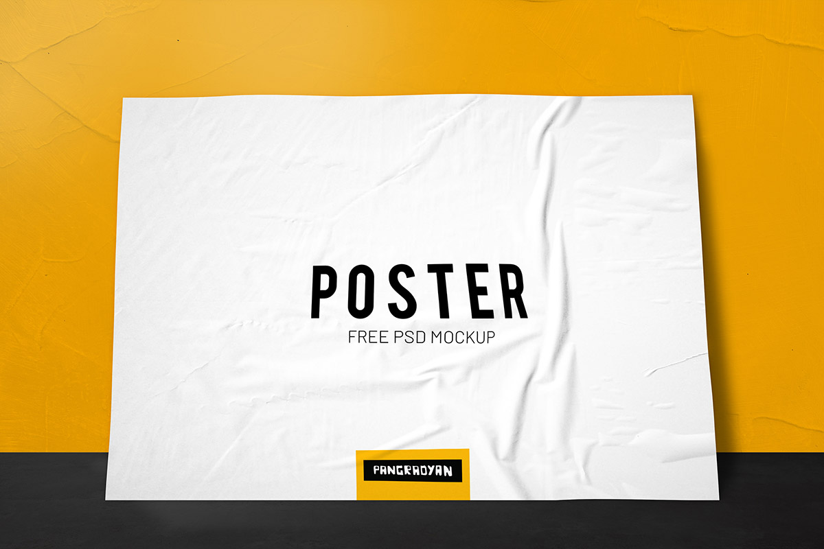 Free Poster Mockup PSD Template
