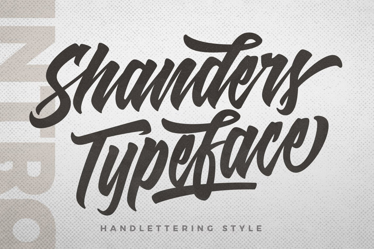 Free Shanders Brush Font