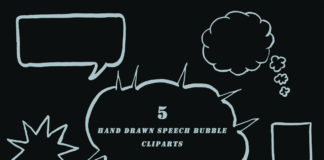Free Handmade Speech Bubble Cliparts