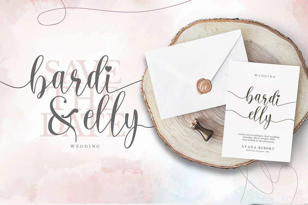 Lovely Calligraphy Font Preview 2