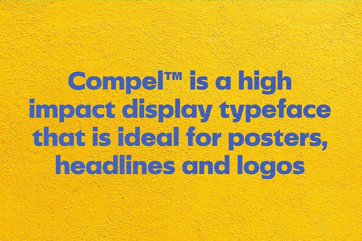 Compel Display Font Preview Image 1