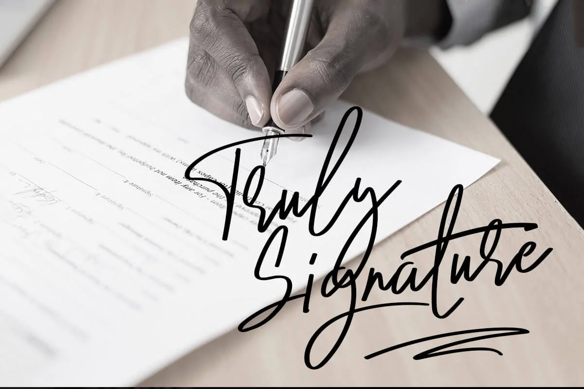 Curly Millie Signature Font Preview 1