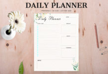 Free Modern Daily Planner Printable