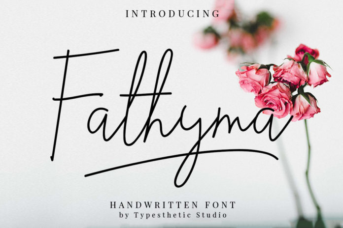 Free Fathyma Handwritten Script Font