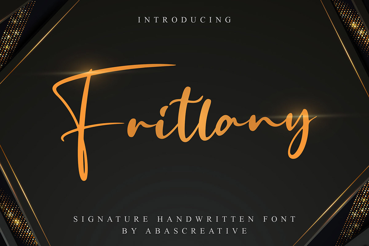 Free Fritlany Signature Font