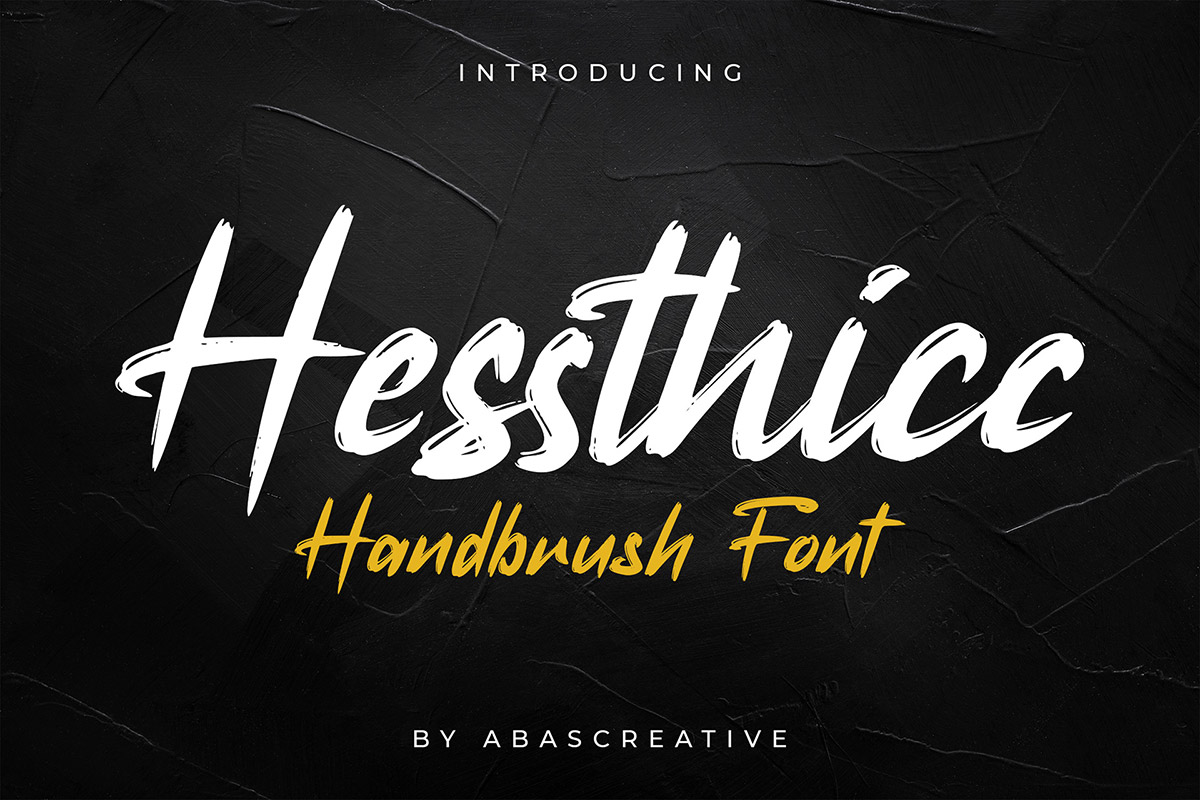 Download Free Free Hesthicc Handbrush Font Creativetacos PSD Mockups.
