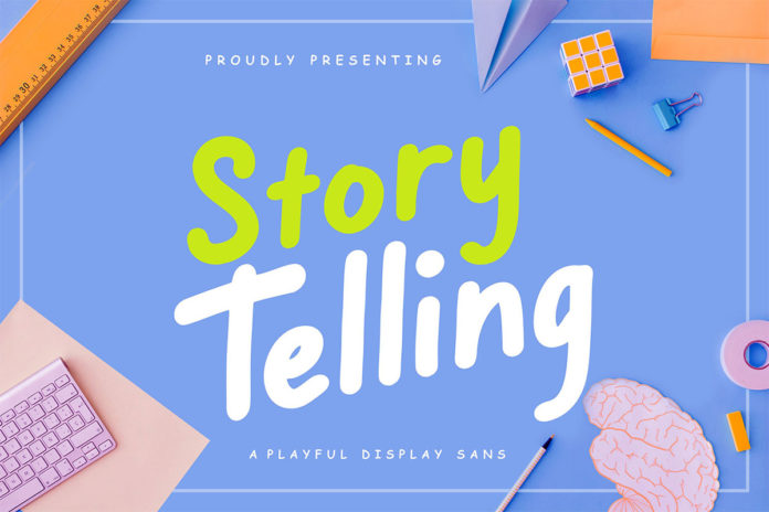 Free Story Telling Display Font