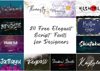 20 Free Elegant Script Fonts for Designers (Stylish Fonts For 2024)