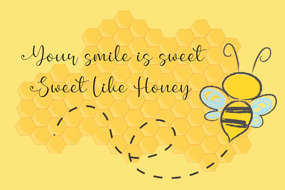 Buttey Honey Script Font Preview 3