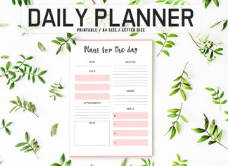 Free Colorful Daily Planner Printable
