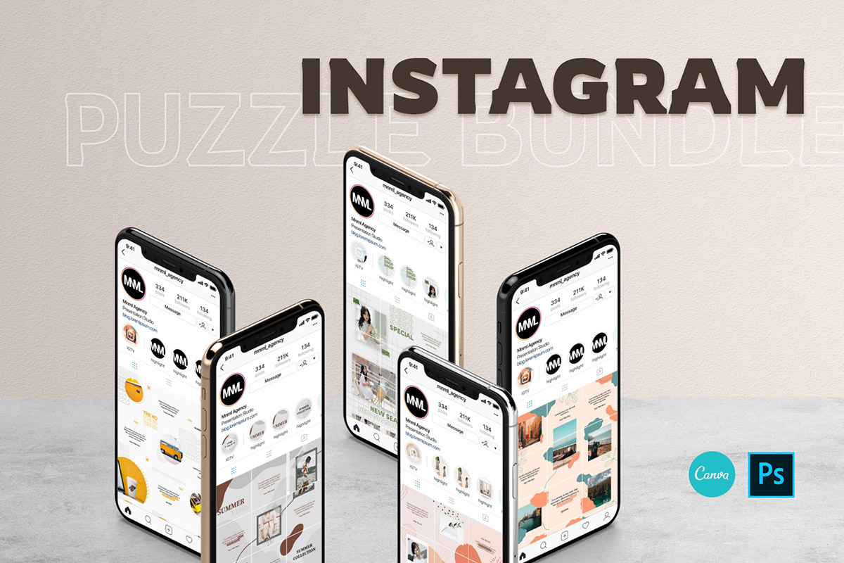 Free Instagram Puzzle Template