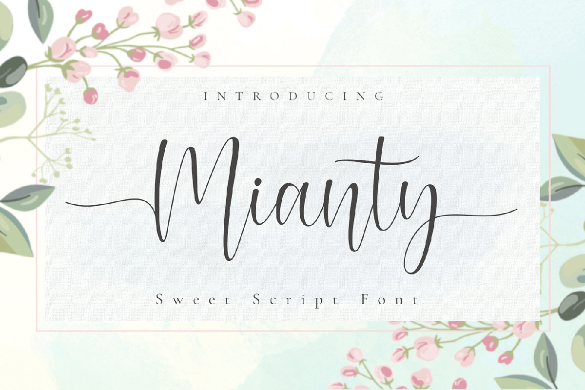 Free Mianty Script Font