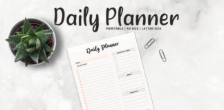 Free Minimal Daily Planner Printable