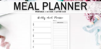 Free Minimal Meal Planner Template